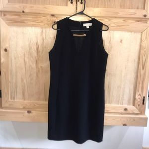 MICHAEL Michael Kors black modest fitted LBD dress size 10